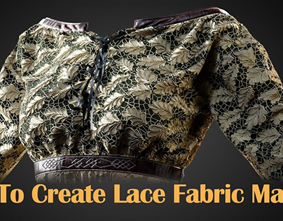 How to create lace fabric material