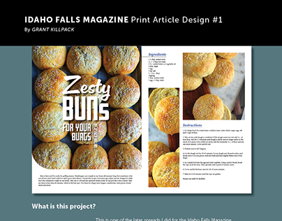 Idaho Falls Magazine - Print Article Design #1