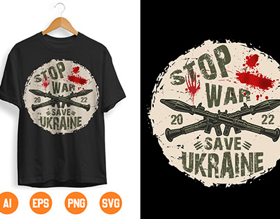 Stop war Save Ukraine t-shirt design