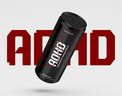 ADHD-Energy drink company packaging design