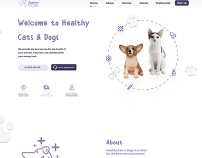 UI Design | Healthy Cats and Dogs
