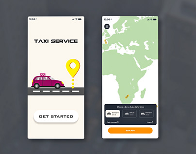 Taxi Booking App UI