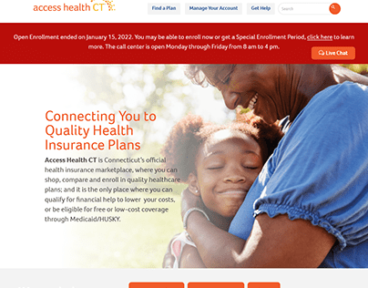 Access Health CT Website