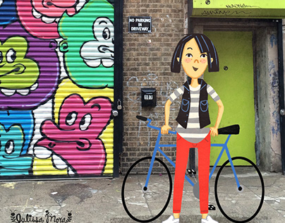 Bike messenger in Brooklyn