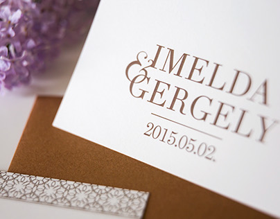 I&G wedding - invitation card design