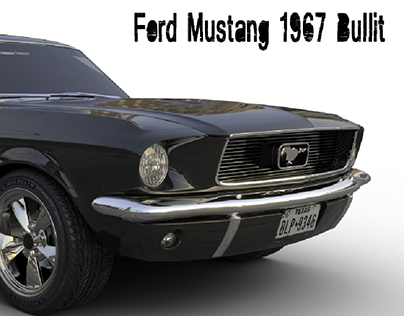 Ford Mustang rendered on Vred