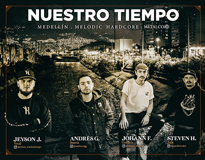 Brochure Nuestro Tiempo - Melodic Hardcore - Metalcore