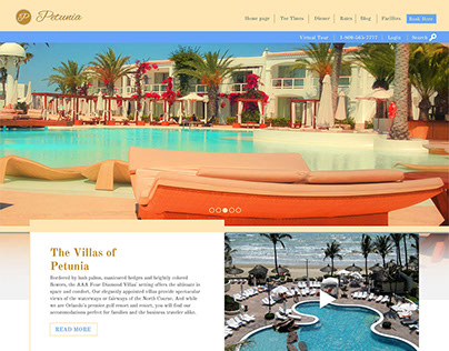 Petunia Golf Resort | Web Design