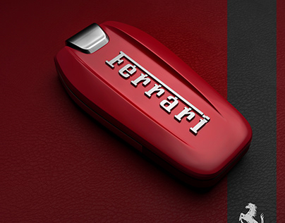 Ferrari car key cgi product visualisation