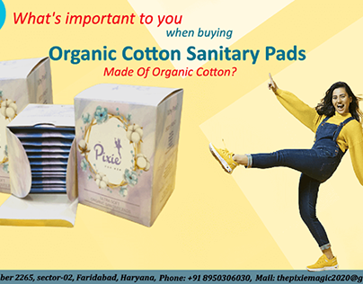 Organic cotton sanitary pads