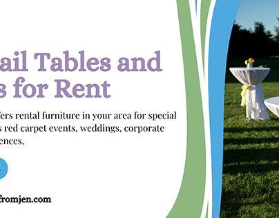 Cocktail Tables and Chairs for Rent | Rent from Jen LLC