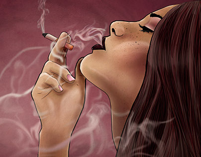 Smoking Digital Illustration