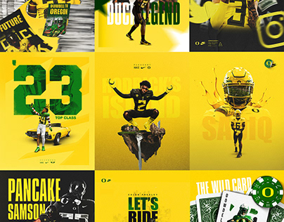 Project thumbnail - 2023 Oregon Football Recruiting Graphics
