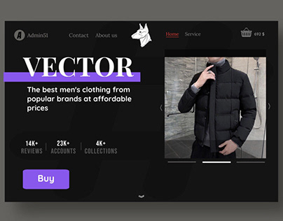 Vector landing page