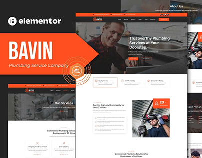 Bavin - Plumbing Service Company Elementor