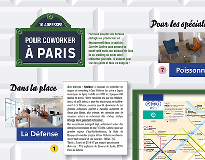 Poster Co-working// Magazine Courrier Cadres 107
