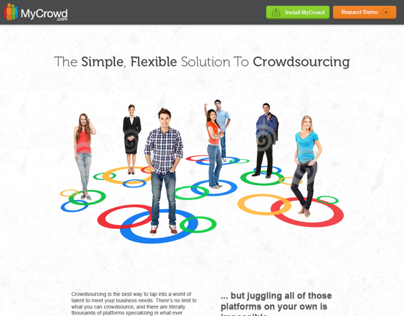 Crowdsourcing Website Mockup