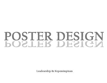 Poster Desain "Leadership & kepemimpinan"