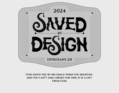 Saved by Design (Custom Victorian typeface)