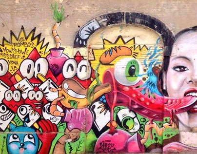 Graffiti Wall - Poble Nou (Ene 2015)