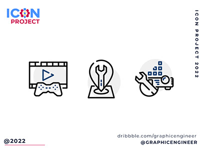 Icon Project - Projector Service Icon Set