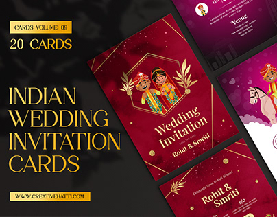 Indian Wedding Invitation Cards Vol.9