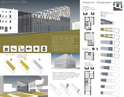 Habitat Ziggurat - budynek mieszkalno-usługowy