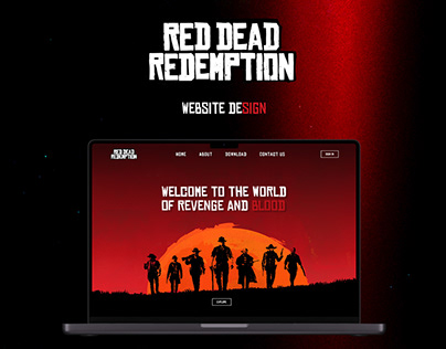 Red Dead Redemption (RDR) Website Design 2024