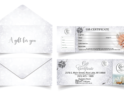 Gift Certificate A gift for you
