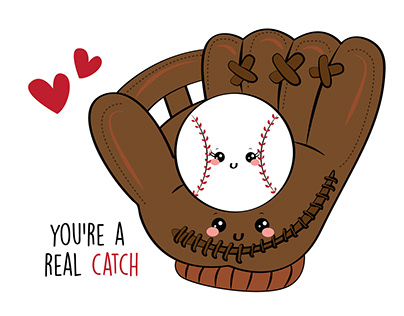 Cardfetti "You're A Real Catch" Greeting Card Design