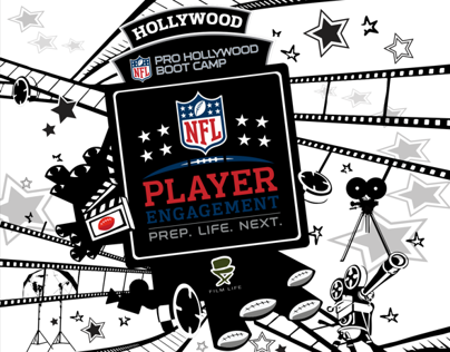 NFLPE Hollywood Boot Camp Backdrops Design