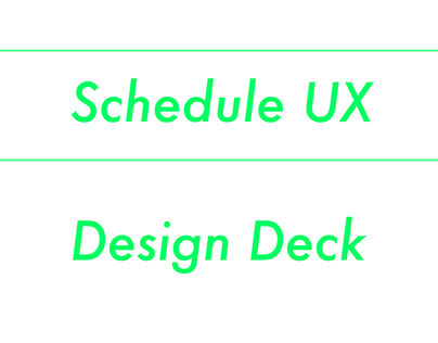Schedule UX Landing Page redesigns