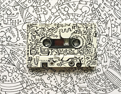 doodles on cassette