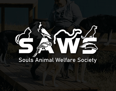 SAWS animal care logo design