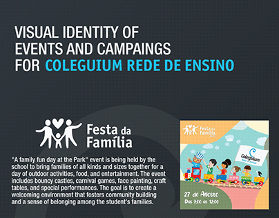 Visual identity of events and campaings for Coleguium