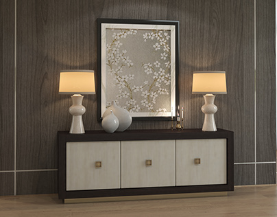 Soft contemporary side table Design