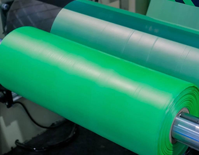Double Layer Film Roll of Compostable Material