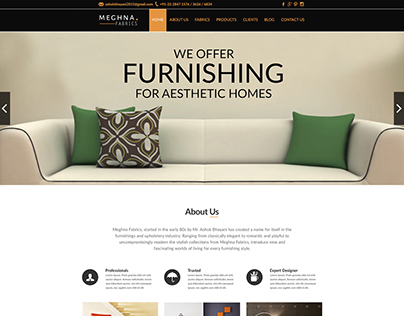 Website Design : Meghna Fabrics