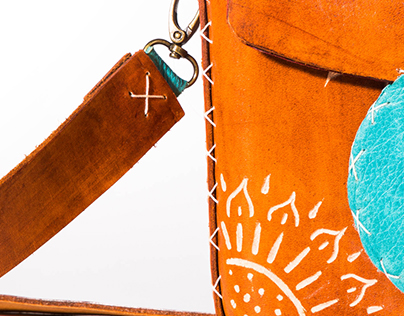 Santa Fe Molded Leather Handbag