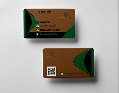 Horizontal layout Professional Business card Design.