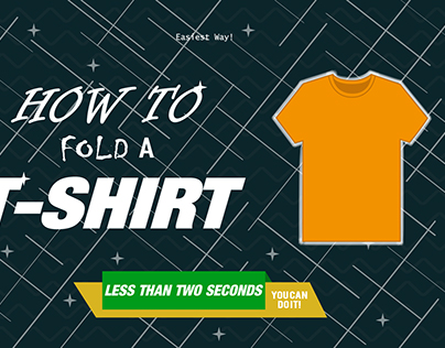 Infographics of Fold a Shirt Faster