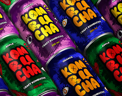 Kombucha cans design