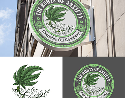 Handdrawn Logo For Cannabis Oil Company