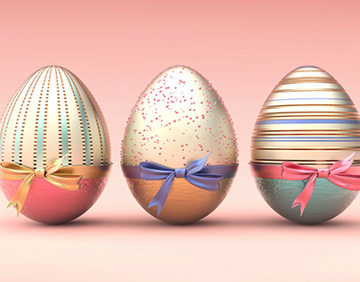 3D decorative Easter eggs