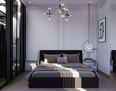 Classical simple bedroom