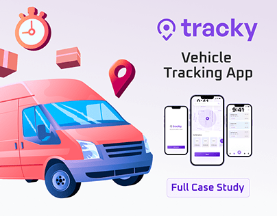 Tracky Full Case-Study | Vehicle Tracking App