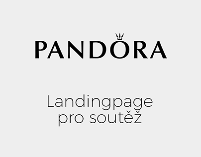 PANDORA: Návrh landingpage pro soutěž