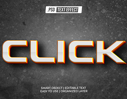 3D Modern Text effect with Smart Object