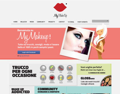 Restyling website idea for "MyMakeUp"