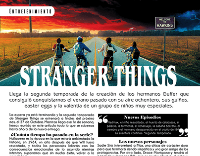 Stranger Things | Magazine Design